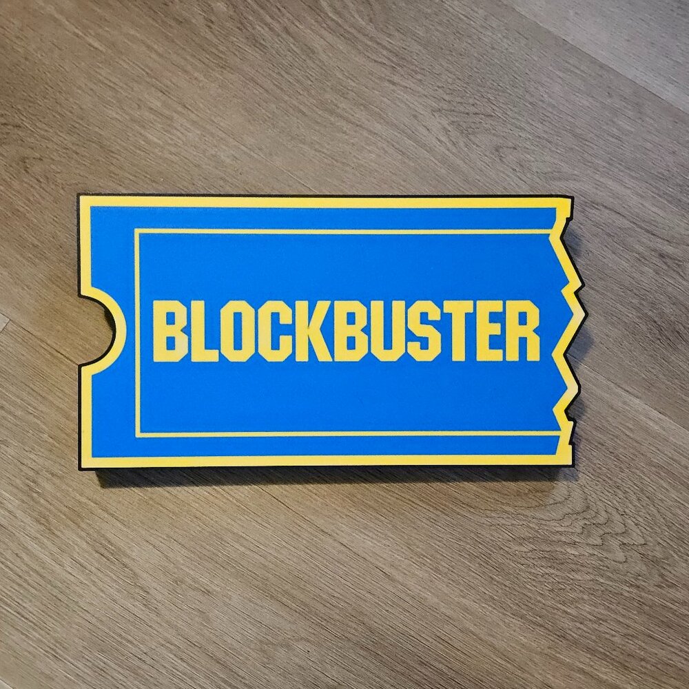 Blockbuster LED Lightbox Sign - 3D Printed Decor - Picture 2 of 3